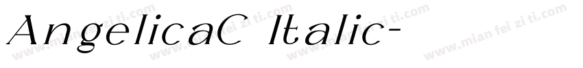 AngelicaC Italic字体转换